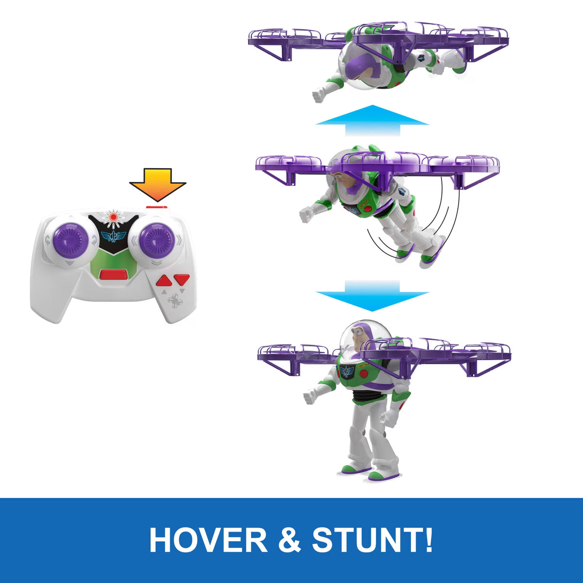 Disney and Pixar Toy Story 5 Flying RC Hi-Tech Edition Buzz Lightyear Action Figure