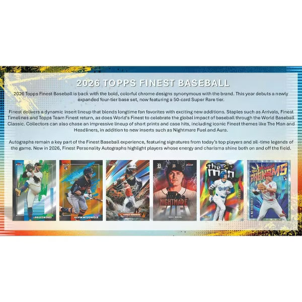 Topps 2026 Finest Baseball Hobby Box